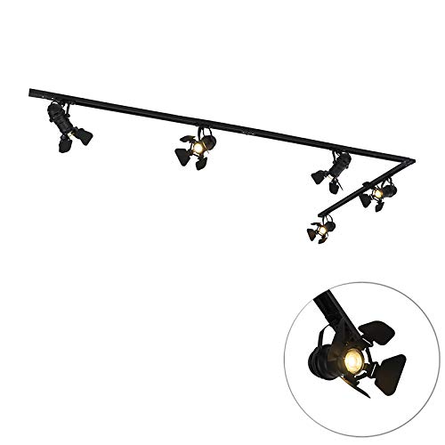 Qazqa movie - Faretto Moderno - 5 luce - L 300 cm