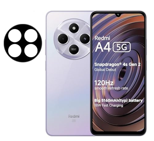 Image of FabeKee Tempered Glass Screen Protector Compatible for Redmi A4 5G | Front And Back Screen Guard With camera lens protector 3 in 1 (Redmi A4 5G, Combo)