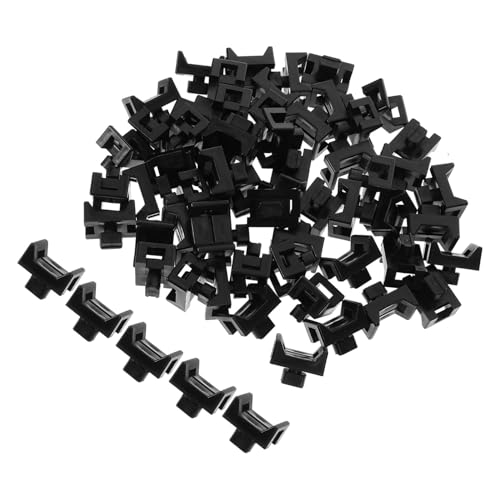 KOMBIUDA 100 piezas Bases de Nylon para Bridas con Tornillo de Soportes para Montaje de Cables y Organización de Cables Pared