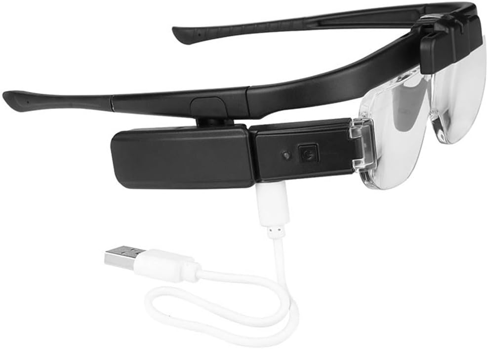 Rechargeable Glasses Repair, Magnifying Glass Reading, Newspaper Reading Repair