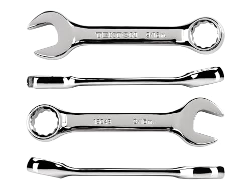 Image of TEKTON 9 /16 Inch Stubby Combination Wrench | 18048