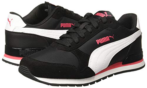 Tênis St Runner V2 Nl, Puma, Adulto Unissex, Preto/ Branco/ Rosa, 38
