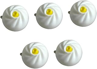 5 Peças De Brinquedo De Comida Modelo De Comida Bolsa Artificial Pingente De Sobremesas Falsas Brinquedos Adereços De Comida Pão Cozido No Vapor Artificial Saco De Pão Cozido No