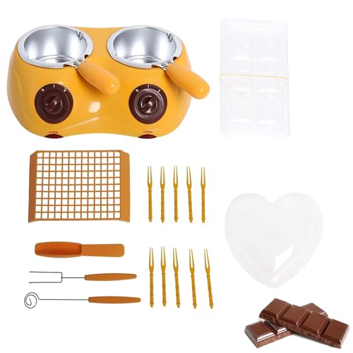 Set eléctrico para derretir chocolate doble horno miniatura 1