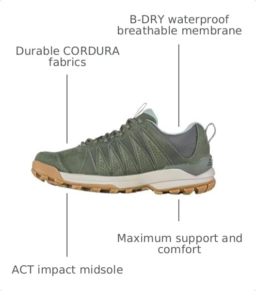 Image of Oboz Women's Sypes Low Leather B-Dry Hiking Shoe