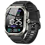 GPS Military Smart Watch for Men, 2.06"HD Screen Fitness Watch Answer/Make Call, Watch with Heart Rate/Sleep Monitor/Pedometer, 100+ Sports Modes, Waterproof Activity Tracker Running for Android iOS