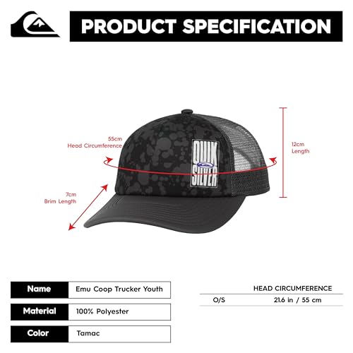 Image of Quiksilver Boys' Quiksilver Boy's Emu Coop Snapback Trucker Hat