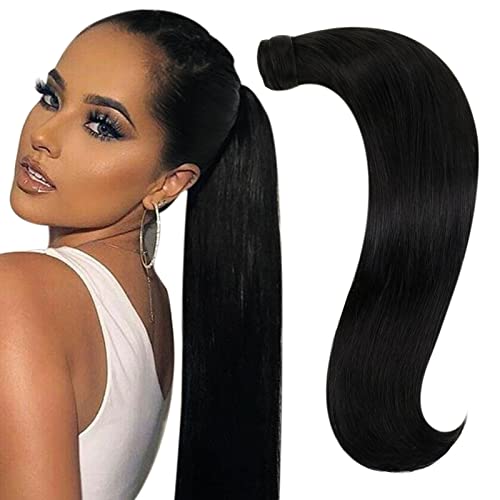 RUNATURE Schwarz Nano Ring Pre Bonded Haarverlängerungen Echthaar 30 cm Jet Black Brasilianische Menschenhaarverlängerung Echthaar Schwarz Nano Tip Fusion Remy 40g Cover