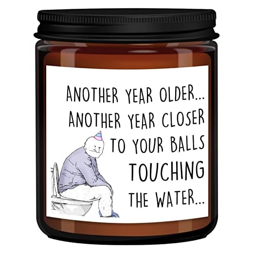 Happy Birthday Gifts for Men Dad Boyfriend Him Husband Brother Best Friend Birthday Gift Ideas, Funny Gag Gifts 30th 75th 60th 40th 50th Birthday Gifts for Men Christmas Gifts - Happy Birthday Candles