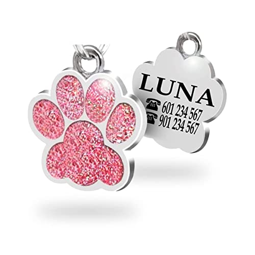 INCISO A LASER: su questi badge personalizzati puoi inserire le informazioni che ritieni importanti. Questa registrazione viene eseguita con un laser a fibra. Pertanto, le registrazioni non vengono mai cancellate e si leggono perfettamente! Ha una finitura di alta qualità e professionale. Spedizione in un giorno lavorativo.