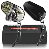 QIONGWEN Motorcycle Rearview Mirror 360 Degree Adjustment Handlebar Mirrors M8 Compatible with Road King Street Electra Glide Dyna Sportster Softail Road Glide