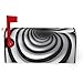 Spiral Optical Illusion GIF Mailbox Cover for Outdoor Decor Magnetic Strips Unique and Practical Design for All Seasons 25.5x21 in