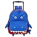 Yodo 3-Way Toddler Backpack with Wheels Little Kids Rolling Suitcase Luggage, Shark