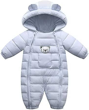 Baby Clothing Newborn Boys Girls Snowsuit Winter Coats Cow Prints Infant Jumpsuit Bodysuits Registration Snowsuit Boy 80, Z1208-1-Brown, 69 Months