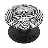 Photo Gallery illusione ottica cranio bianco e nero popsockets popgrip intercambiabile Photo Gallery illusione ottica cranio bianco e nero popsockets popgrip intercambiabile