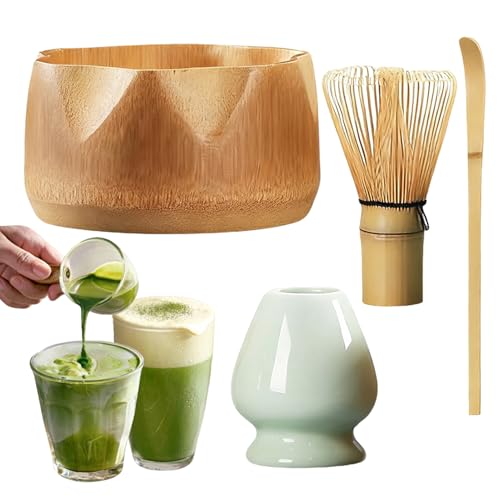 抹茶茶筅セット - 伝統的な茶道具,茶道用セラミック抹茶キット,男性向け 家庭用 儀式 朝食 コーヒー ラテ ミルク用