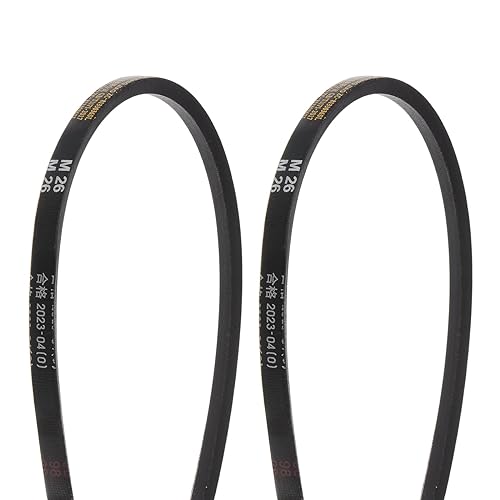QUARKZMAN 2Stk M-26 Gummi V-Riemen Antrieb &Uuml;bertragung G&uuml;rtel 26' Stellplatz Gurt 10mm Breite 5.5mm H&ouml;he JIS Standard Industriell Strom G&uuml;rtel f&uuml;r Maschinenpark M&auml;her