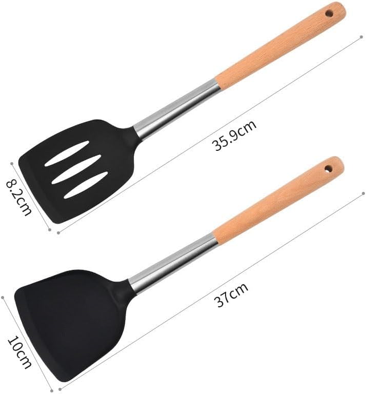 Leaky Chinese Silicone Spatula Non Stick Cooking Kitchenware Frying