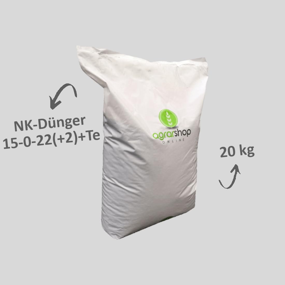 Agrarshop Profi Rasendünger Turf Herbst 15-0-22(+2)+Fe 20 kg