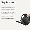 Amazon Basics, Watering Can, Black, 2.64 Gallon Capacity #1