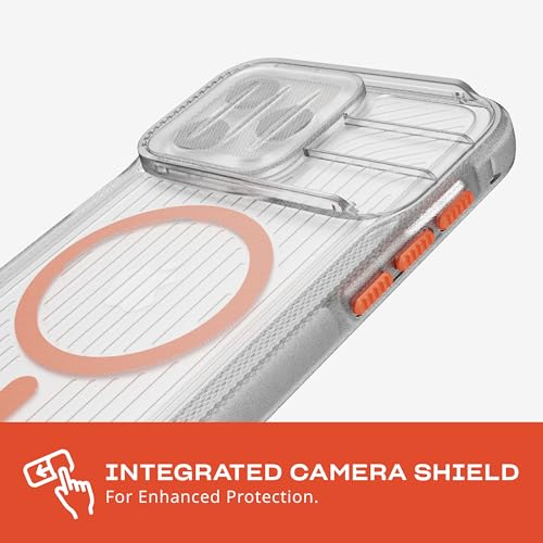 Image of Tech21 Evo Max case for iPhone 15 Pro Max - Compatible with MagSafe - Impact Protection Case -21x Military Standard Tested - Lanyards Included - Vivid Orange