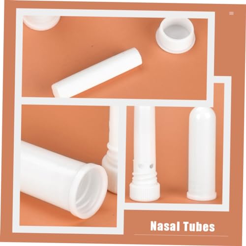 SOLUSTRE 20 Unidades Snorkel Tubos De Óleo Essencial Bastão Inalador Nasal Vazio De Plástico Tubo In