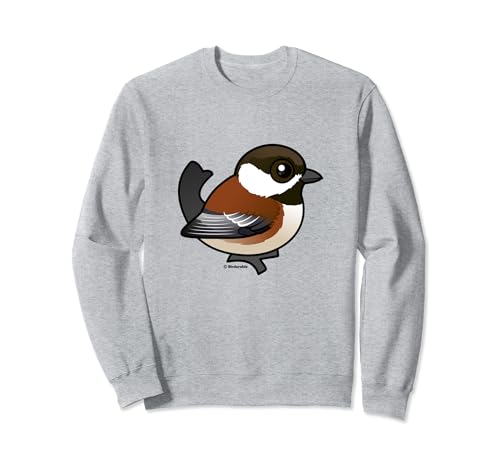 Cute Cartoon Chestnut-backed Chickadee Birdorable Bird Sweatshirt