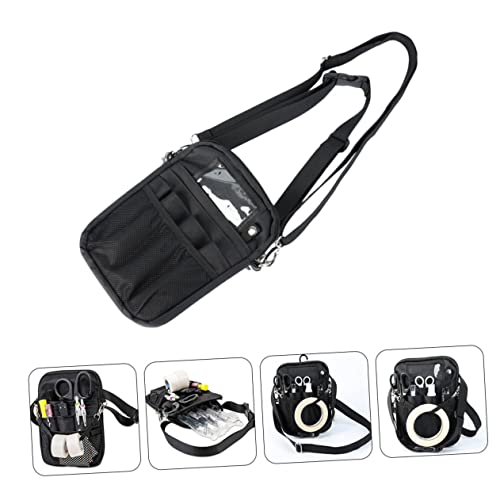 Pochette infirmière bandoulière en maille avec multiples compartiments pour outils médicaux - 7