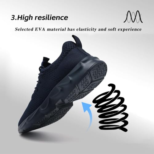 Image of DLWKIPV Mens Running Shoes Sneakers Tennis Non Slip Walking Gym Workout Athletic Slip On Casual Lightweight Breathable Mesh Fashion