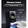 Edifier R20BT Computer Speakers, 2.75 Full-Range Drivers, Bluetooth 6.0, Touch Controls, AUX & USB-C Inputs, Headphone Jack, Custom Ambient Light & Sound Profiles via APP - Black