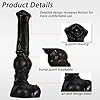BDSMJOY 4.0 Anal Dildo Groß Dildo - 380mm Analdilos Herren,Riesen Dildo mit Saugnapf & Hoden,Analplug für Frauen Männer,Dildos Dildo (Schwarz, L) #2