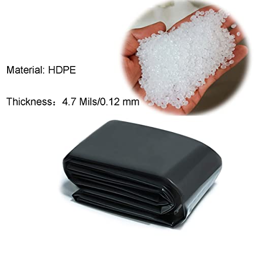 Maykar Pond Liner 4.7 Mil Hdpe, Fish Pond Liners For Outdoor Ponds, Highly Flexible, Water Garden Pond Liner Black, Natural Looking Ponds, 3X6M 4X9M 6X8M (Size : 1X1M/3X3Ft) #TOP1