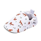  Unisex Kinder Baumwollschuhe, Neugeborene Mädchen Jungen Lauflernschuhe Cartoon Animal Print Weiche Sohle rutschfeste Schuhe für Kinder 0-15 Monate Kreativ und nützlich