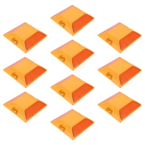 Marcadores reflectivos de 10 piezas color amarillo