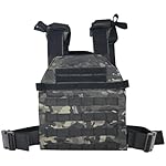 Tactical Adjustable Weighted Vest for Men and Women WODs, Strength Endurance Training Fitness Workouts Running - Quick Release, Molle System
