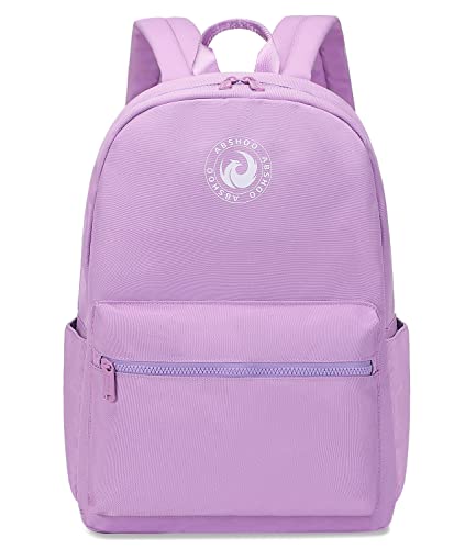 Abshoo Lightweight Backpack For School Classic Basic Water Resistant Casual Daypack Plain Bookbag (Purple) #TOP23