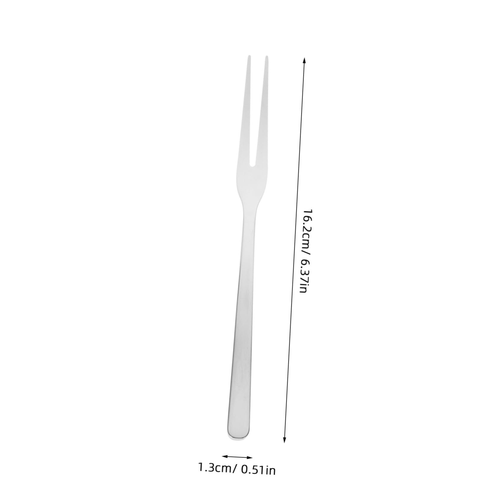 Hohopeti 8 pezzi Forchettine Piccole in Acciaio Inossidabile per Dessert Frutta e Antipasti Design Ergonomico Riutilizzabili e Resistenti per Insalate e Party