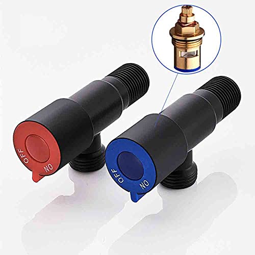 Robinet vanne de triangle en cuivre robuste pour eau chaude et froide - 6
