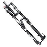 LvTu MTB DH Fahrrad Luftgabel 27,5 29 Zoll, Doppelschulter, 15x100mm Achse Scheibenbremse Bergab Vorderrad Federgabel (Color : 27.5 inch)