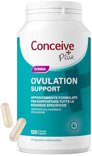 Conceive Plus Ovulation Support, Supporto per policistico e Ovulazione, Myo-Inositolo e D-Chiro-Inositolo, 120 capsule