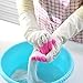 KLFBZAZ Long Sleeve Latex Kitchen Wash Dishes Dishwashing Gloves House Cleaning Rubber Tools