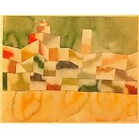 Amazon.co.jp: 12 枚の絵画 山の村の秋のパウル・クレー抽象油絵