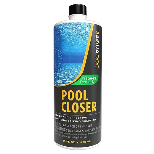 AquaDoc All-in-One Pool Closing Kit Chemical - 16oz - Treats up to 15,000 Gallons - Pool Winterizing Kit for Above Ground and Inground Pools - Winter Closing Chemicals Made in USA