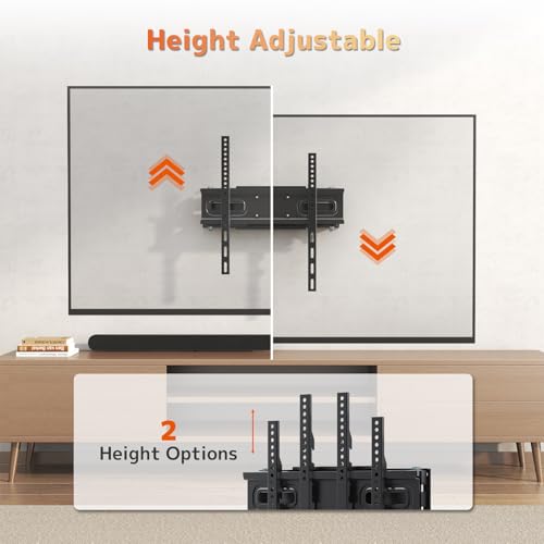 PUTORSEN TV Wandhalterung Schwenkbar für 32-70 Zoll Fernseher, Max 50 kg, Neigbar TV Halterung, VESA 75 x 75-400 x 400 mm – Bild 7