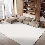 SAFAVIEH Area Rug 8x10 - August Shag Collection - Large - White, Solid Pattern, Non-Shedding & Easy Cleaning, Plush Thick Pile, Ideal for Living Room, Bedroom, Dining Space (AUG200A)