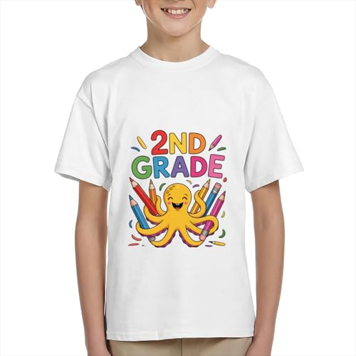 2nd Grade Octopus, Back to School Teacher Boys Girls Teens T-Shirt Anime Gift3