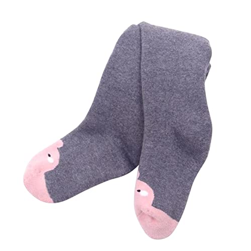 Girls Fleece 𝐒eamless Pantyhose 𝐑abbit Print Cable Knit Tights Stocking Toddler Warm Non 𝐒lip Knitted Legging