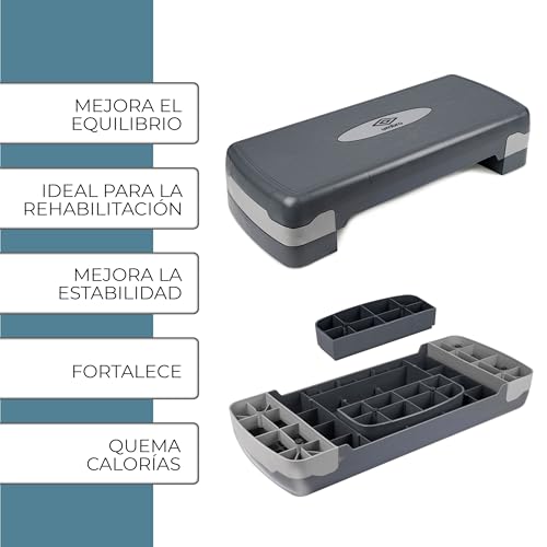 Media plataforma aeróbica Umbro Steps Fitness regulable de 10 y 15 cm para ejercicios en casa 4