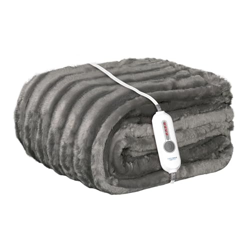 Therapedic Luxe Heated Throw Blanket (50x70 Mink Grey)
