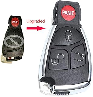 Beefunny Modified Smart Remote Car Key Shell Case 3 Button+Panic for Mercedes-Benz CLS